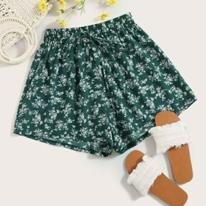 High Waisted Floral Shorts